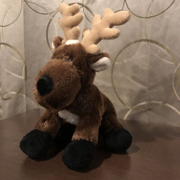 GANZ Webkinz Reindeer Deer Plush Toy HM137 8" Stuffed Animal Holiday No Tag - Picture 3 of 10